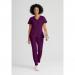 Barco One Racer Scrub Top: Eco-Friendly Professional Comfort for Healthcare Heroes Wine XL WIS06752