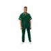 Work in Style PHILZ Male Healthcare Tunic Bottle Green with White Trim Size 46 inch PHILZBOTTWHIT46 WIS09225