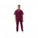 Work in Style PHILZ Male Healthcare Tunic Maroon with White Trim Size 40 inch PHILZMAROWHIT40 WIS09304