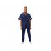 Work in Style PHILZ Male Healthcare Tunic Navy with White Trim Size 48 inch PHILZNAVYWHIT48 WIS09372