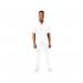 Work in Style PHILZ Male Healthcare Tunic White with White Trim Size 46 inch PHILZWHITWHIT46 WIS09488