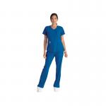 Skechers SK101 Breeze Female Scrub Top Royal Blue Size L SK101ROYAL WIS11524