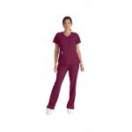 Skechers SK101 Breeze Female Scrub Top Wine Size 3XL SK101WINE3XL WIS11603