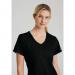 Skechers Womens V-Neck Scrub Top Black 2XS SK102BLACXXS WIS11620