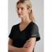 Skechers Womens V-Neck Scrub Top Black S SK102BLACS WIS11622