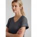 Skechers Womens V-Neck Scrub Top Pewter XS SK102PEWTXS WIS11639