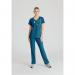 Skechers Womens V-Neck Scrub Top Bahama Blue M SK102BAHAM WIS11647
