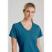 Skechers Womens V-Neck Scrub Top Bahama Blue L SK102BAHAL WIS11648