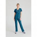 Skechers Womens V-Neck Scrub Top Bahama Blue XL SK102BAHAXL WIS11649