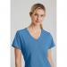 Skechers Womens V-Neck Scrub Top Ceil Blue S SK102CEILS WIS11658