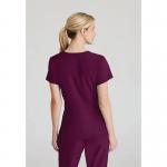 Skechers Womens V-Neck Scrub Top Wine S SK102WINES WIS11664