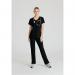 Skechers Womens V-Neck Scrub Top Black 3XL SK102BLAC3XL WIS11681