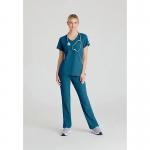 Skechers Womens V-Neck Scrub Top Bahama Blue 4XL SK102BAHA4XL WIS11698