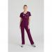 Skechers Womens V-Neck Scrub Top Wine 2XL SK102WINE2XL WIS11708