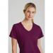Skechers Womens V-Neck Scrub Top Wine 5XL SK102WINE5XL WIS11711
