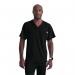 Skechers Unisex V Neck Scrub Top Black M SK0112BLACM WIS12411