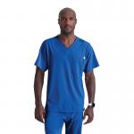 Skechers Unisex V Neck Scrub Top Royal Blue M SK0112ROYAM WIS12416