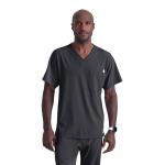 Skechers Unisex V Neck Scrub Top Pewter XL SK0112PEWTXL WIS12428