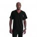 Skechers Unisex V Neck Scrub Top Black 2XL SK0112BLAC2XL WIS12454