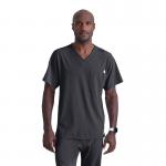 Skechers Unisex V Neck Scrub Top Pewter 4XL SK0112PEWT4XL WIS12468