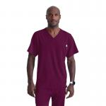 Skechers Unisex V Neck Scrub Top Wine 3XL SK0112WINE3XL WIS12487