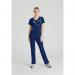 Skechers Womens V-Neck Scrub Top Navy S SK102NAVYS WIS12748