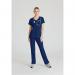 Skechers Womens V-Neck Scrub Top Navy M SK102NAVYM WIS12749