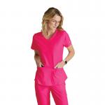 Skechers SK101 Breeze Female Scrub Top Vibrance Pink Size 5XL SK101VIPK5XL WIS17249