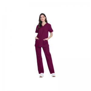 Dickies Unisex Scrub Set Top and Trouser Wine XL DKP520CWINEXL