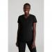 Skechers Slip-ins Serene Knit Scrub Top: Professional Comfort for Healthcare Professionals Black XXS WIS21886