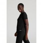 Skechers Slip-ins Serene Knit Scrub Top: Professional Comfort for Healthcare Professionals Black XL WIS21891
