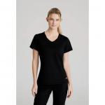 Skechers Slip-ins Flow Knit Scrub Top: Ultimate Comfort & Style for Healthcare Professionals Black L WIS21930