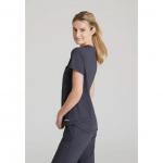 Skechers Slip-ins Flow Knit Scrub Top: Ultimate Comfort & Style for Healthcare Professionals Pewter WIS21935