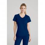 Skechers Slip-ins Flow Knit Scrub Top: Ultimate Comfort & Style for Healthcare Professionals Navy 5X WIS21965