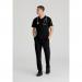 Skechers Slip-ins Flex Knit Scrub Top - Professional Comfort for Healthcare Heroes Black L WIS21990