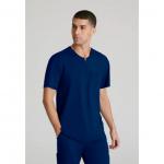 Skechers Slip-ins Flex Knit Scrub Top - Professional Comfort for Healthcare Heroes Navy M WIS21999