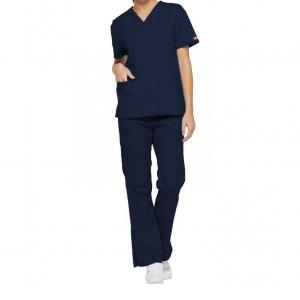 Dickies Signature V-neck Scrub Top Navy XL CH86706NAVYXL WIS22420