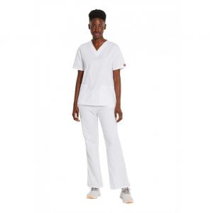 Dickies Signature V-neck Scrub Top White 2XL CH86706WHIT2XL WIS22455