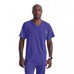 Skechers Unisex V Neck Scrub Top Grape 4XL SK0112GRAP4XL WIS24497
