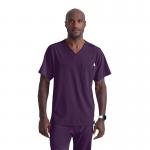 Skechers Unisex V Neck Scrub Top Eggplant 3XL SK0112EGGP3XL WIS24500