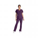Skechers SK101 Breeze Female Scrub Top Eggplant Size XXS SK101EGGPXXS WIS24625