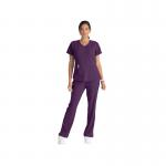 Skechers SK101 Breeze Female Scrub Top Eggplant Size XL SK101EGGPXL WIS24630