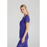 Skechers Womens V-Neck Scrub Top Grape M SK102GRAPM WIS24652