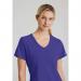 Skechers Womens V-Neck Scrub Top Grape L SK102GRAPL WIS24653