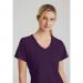 Skechers Womens V-Neck Scrub Top Eggplant XS SK102EGGPXS WIS24656