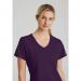 Skechers Womens V-Neck Scrub Top Eggplant XL SK102EGGPXL WIS24673