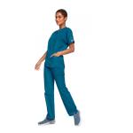 Cherokee Unisex Scrub Top Caribbean Blue L CH4700CARIL WIS24731