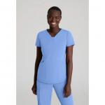 Skechers Slip-ins Serene Knit Scrub Top: Professional Comfort for Healthcare Professionals Ceil XXS WIS24863