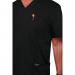 Cherokee Revolution V-Neck Scrub Top Black XL CHWW670BLACXL WIS25348