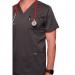 Cherokee Revolution V-Neck Scrub Top Pewter M CHWW670PEWTM WIS25370